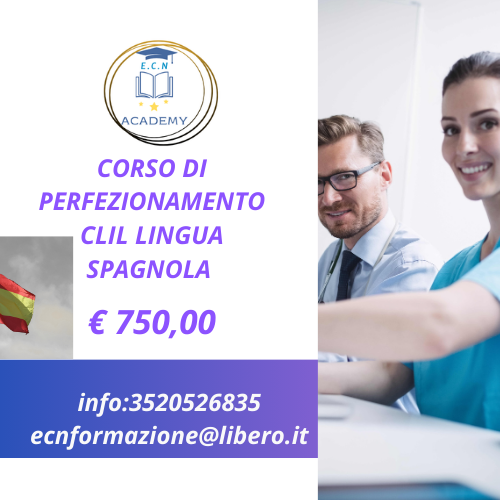Corso di Perfezionamento CLIL in Lingua Spagnola – 60 CFU