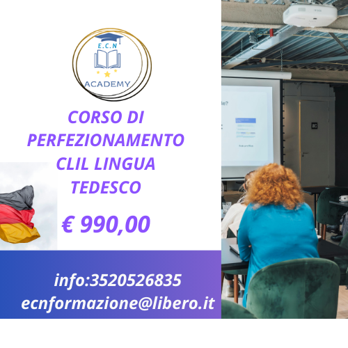 Corso di Perfezionamento CLIL in Lingua Tedesca – 60 CFU