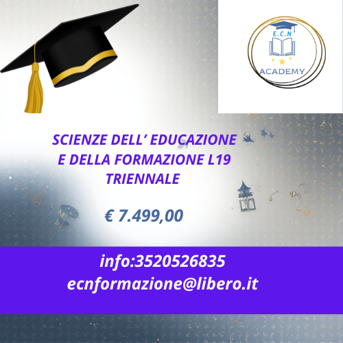 Laurea Triennale in Scienze dell’Educazione e della Formazione (L-19)